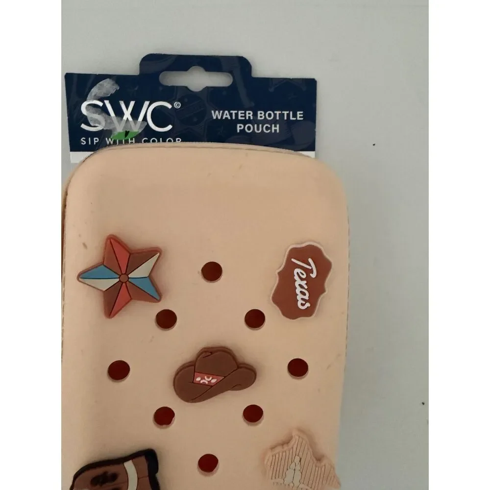 SWC water bottle pouch texas themed